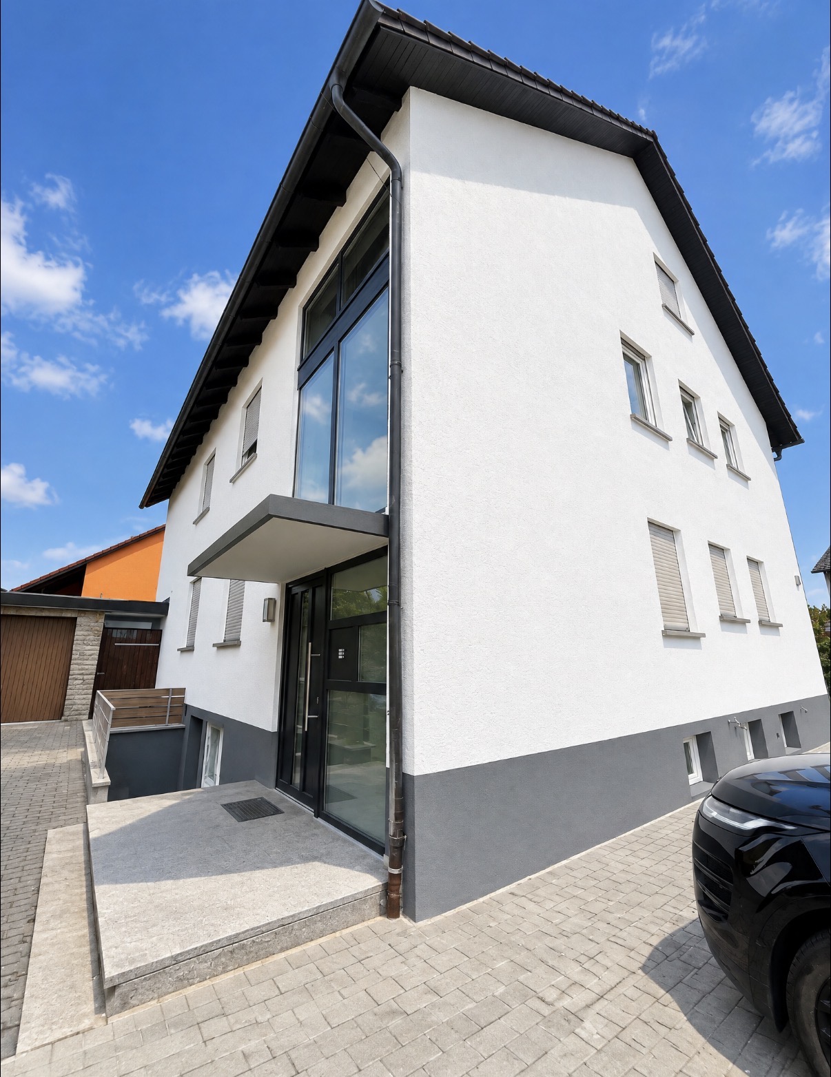 Hausansicht in Oberpleichfeld nach der Sanierung