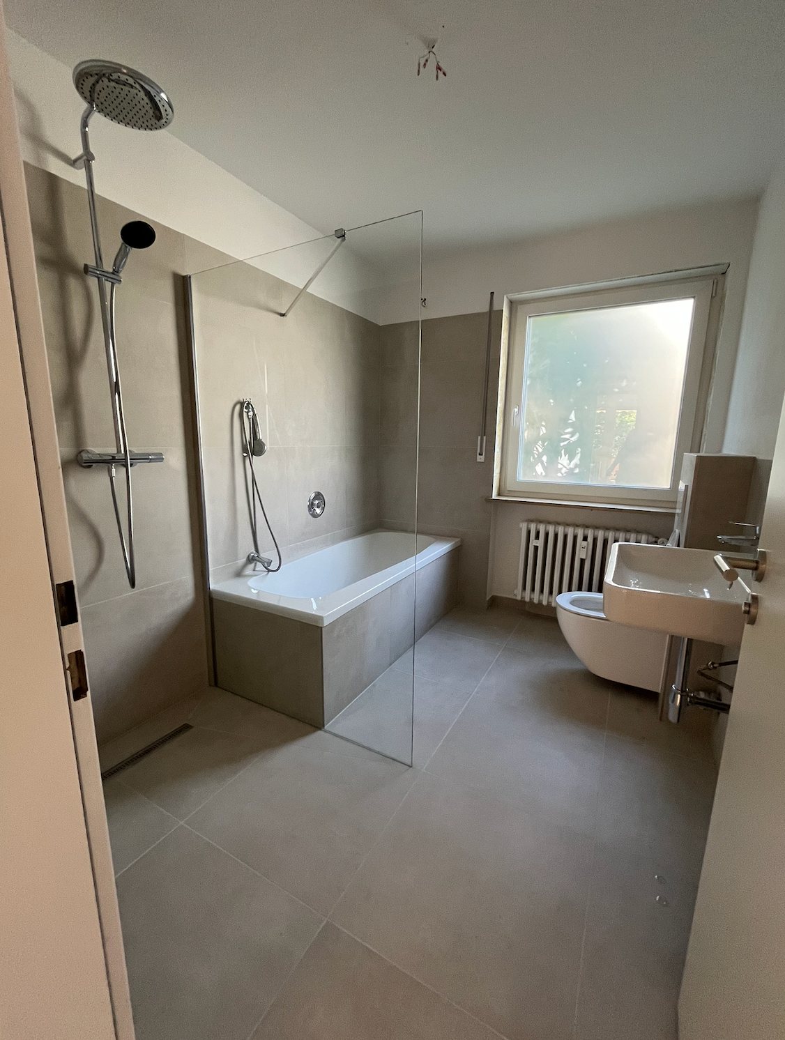 Badezimmer nach der Sanierung